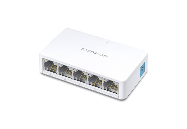 MERCUSYS-MS-105 MERCUSYS MS-105 5 PORT 10/100Mbps ETHERNET SWITCH / HUB