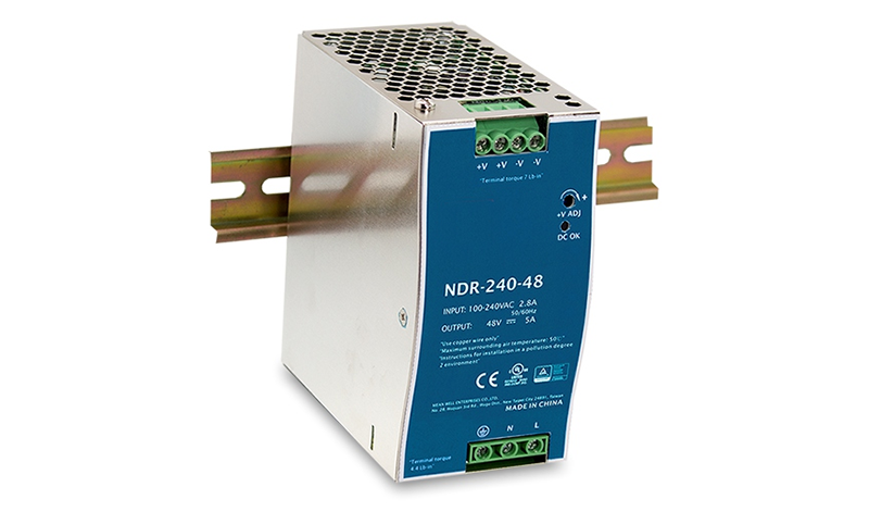 MW-NDR-240-48 MEANWELL NDR-240-48 MW 240W DIN RAY TEK ÇIK.(48V, 5A) 