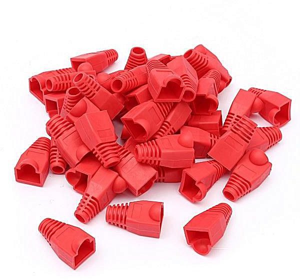 SL-RJ45-RED-25 RJ45 CAT6 YENİ NESİL RENKLI KILIF 25LI PAKET - KIRMIZI