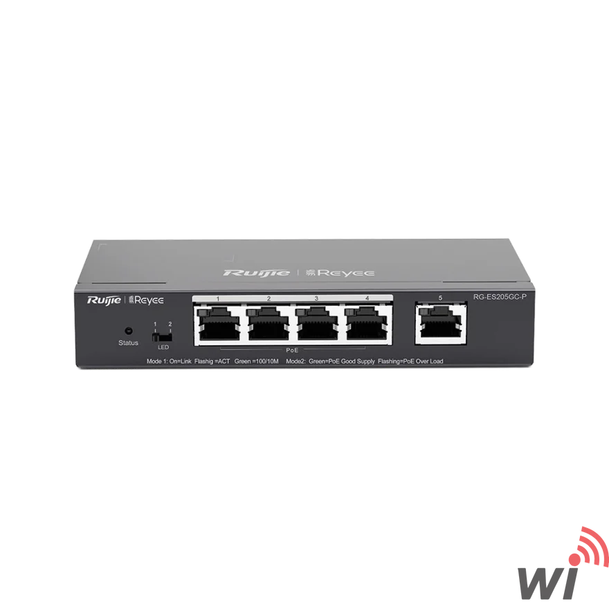 Ruijie Reyee RG-ES205GC-P 5 Port Gigabit PoE+ Switch 54W