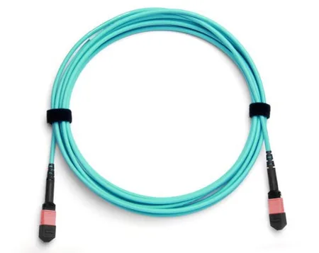 MPO(Female)-MPO(Female) Base-12 Multi-Mod Fiber Patch Cord OM3 Polarite B 5 Metre